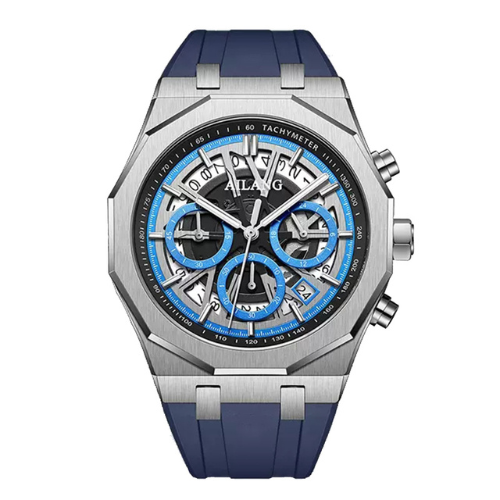 Relógio Ailang Pinnacle - Pulseira em Silicone Blue