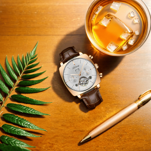 Relogio-Ailang-Tempus-Pulseira-de-Couro-Rose-Gold-White-4